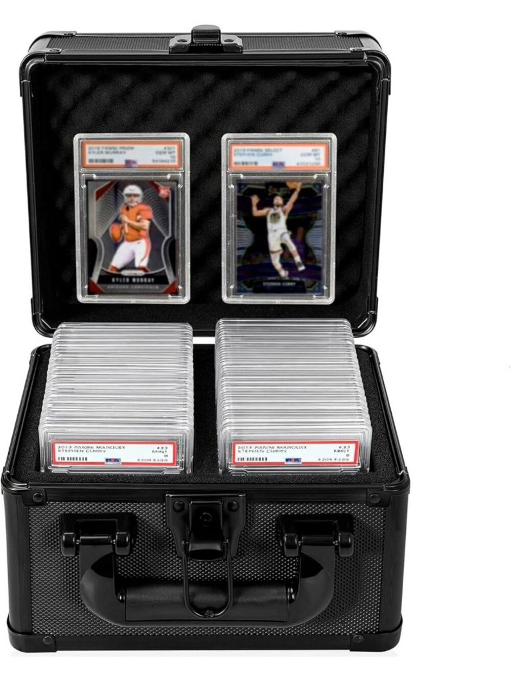 Sports Trading Card Storage Organizer Box - Graded Card Case & Slab Holder